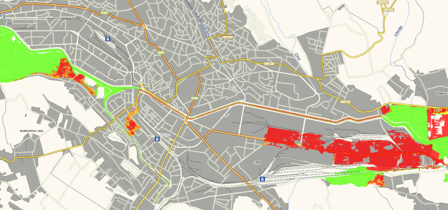 Iasi harta risc inundatii