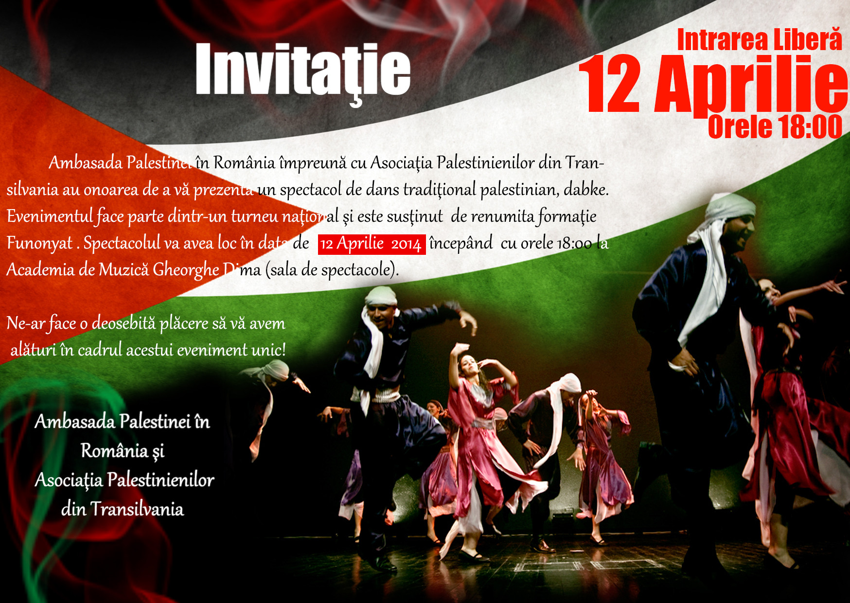 Dans traditional Palestinian, in weekend la Cluj-Napoca