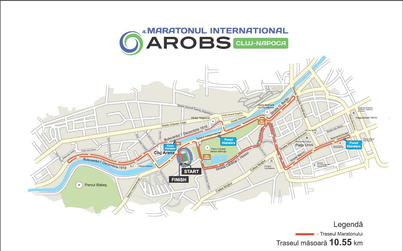 Peste 3.000 de atleti vor lua parte la Maratonul International AROBS la Cluj-Napoca