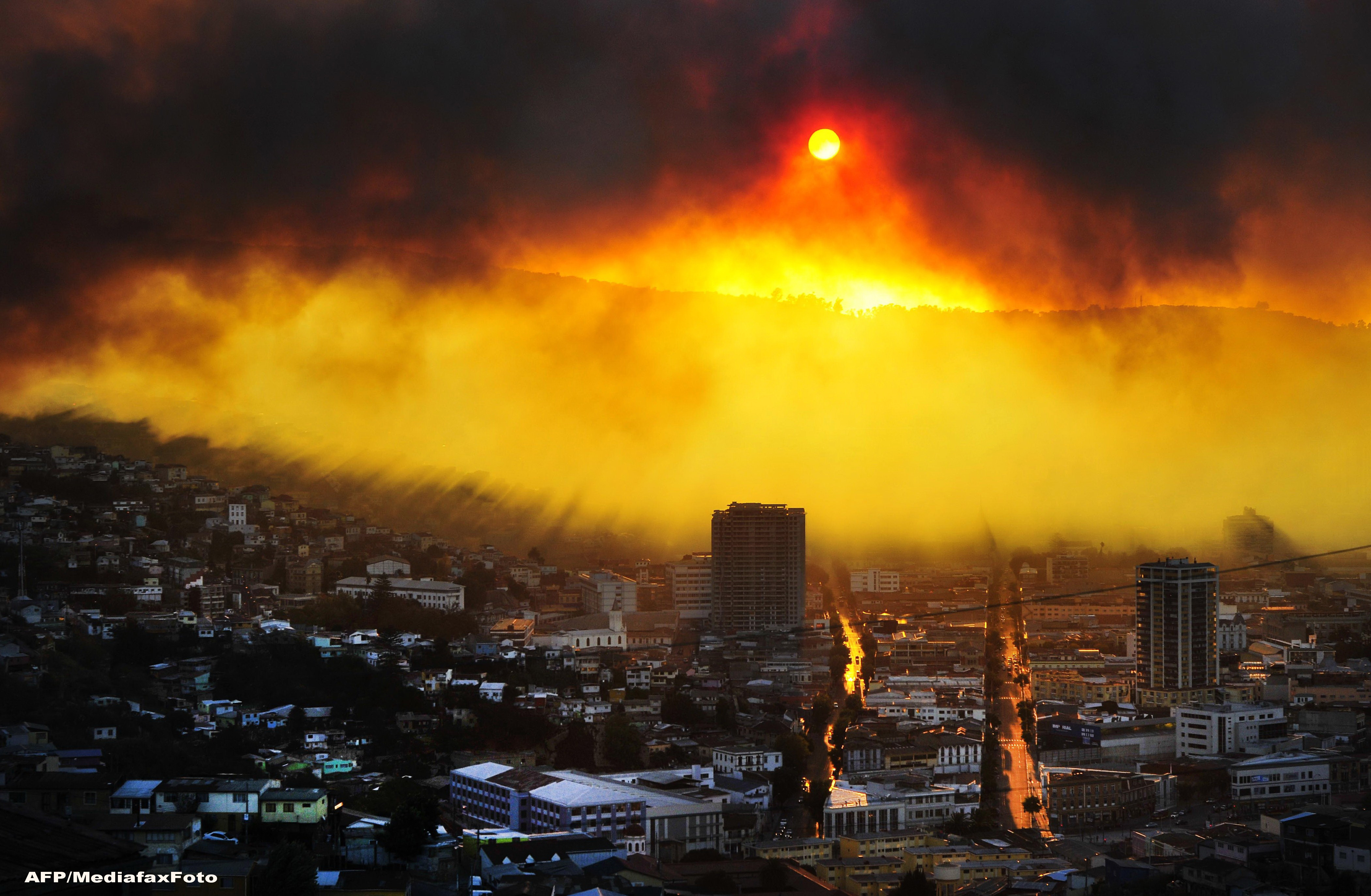 Incendiu in Chile