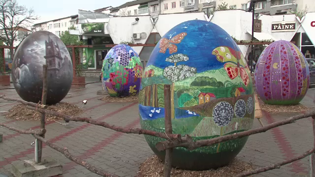 Decoratiuni de Paste, in Bistrita