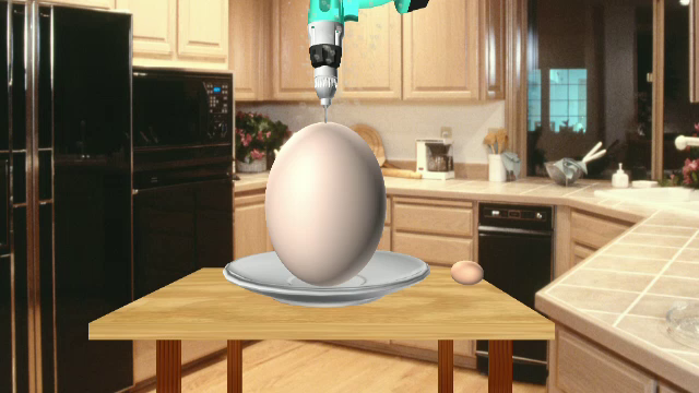 Oul de strut, vedeta unui cos de Paste impresionant. Poate costa si 450 de lei si se gaureste doar cu bormasina