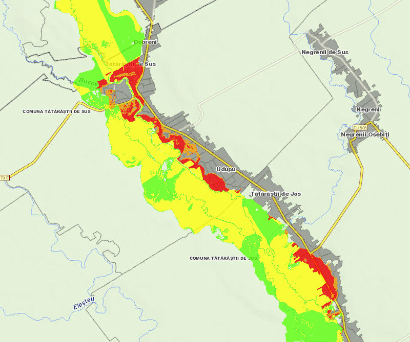 harta risc inundatii Tatarasti