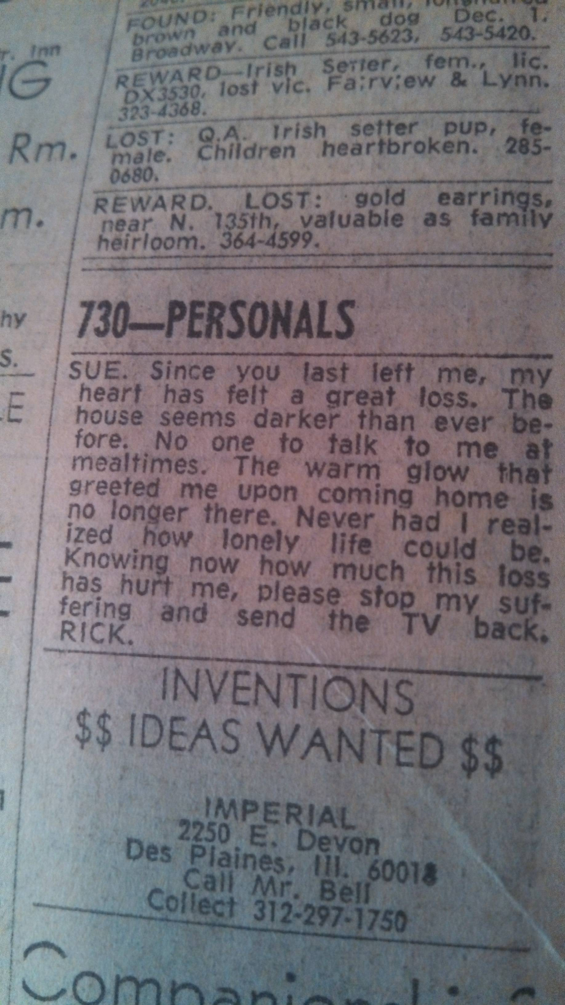 Anuntul care iti va rupe inima din primele randuri si te va face sa izbucnesti in ras la sfarsit