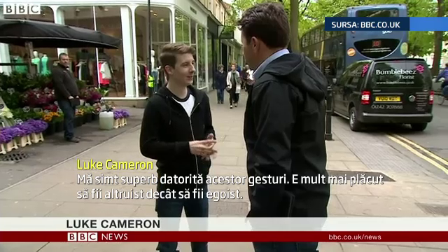 "O fapta buna pe zi". Cum si-a propus un tanar britanic sa schimbe lumea cu gesturi simple. Mii de oameni il urmaresc pe net