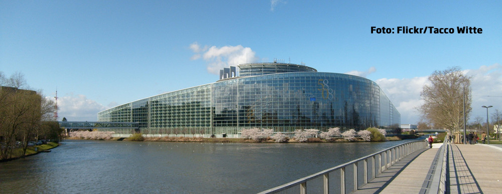 sediul Parlamentului European de la Strasbourg