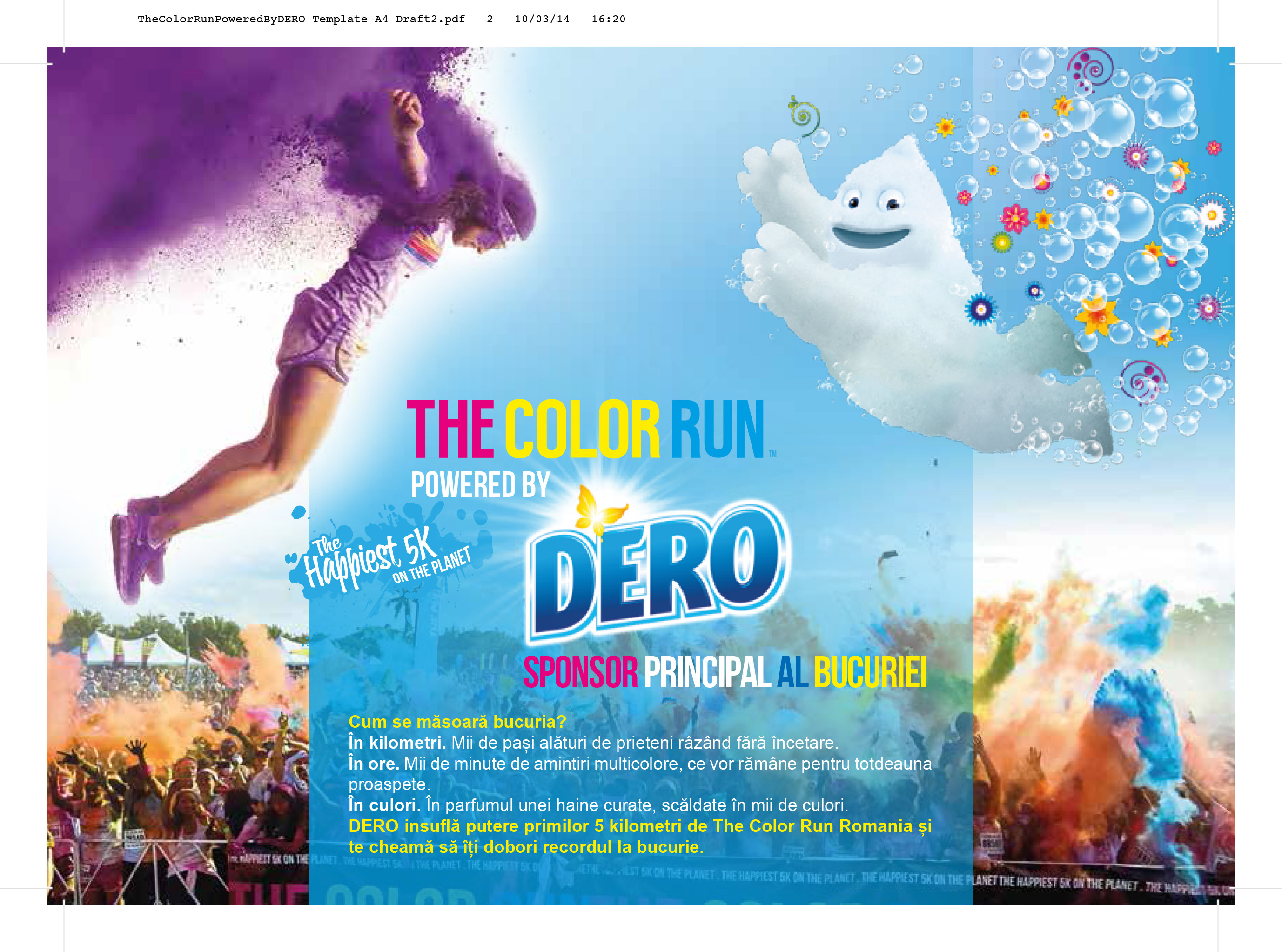 Color Run by Dero, acum la Bucuresti! Cea mai bucuroasa cursa din lume a ajuns in Romania