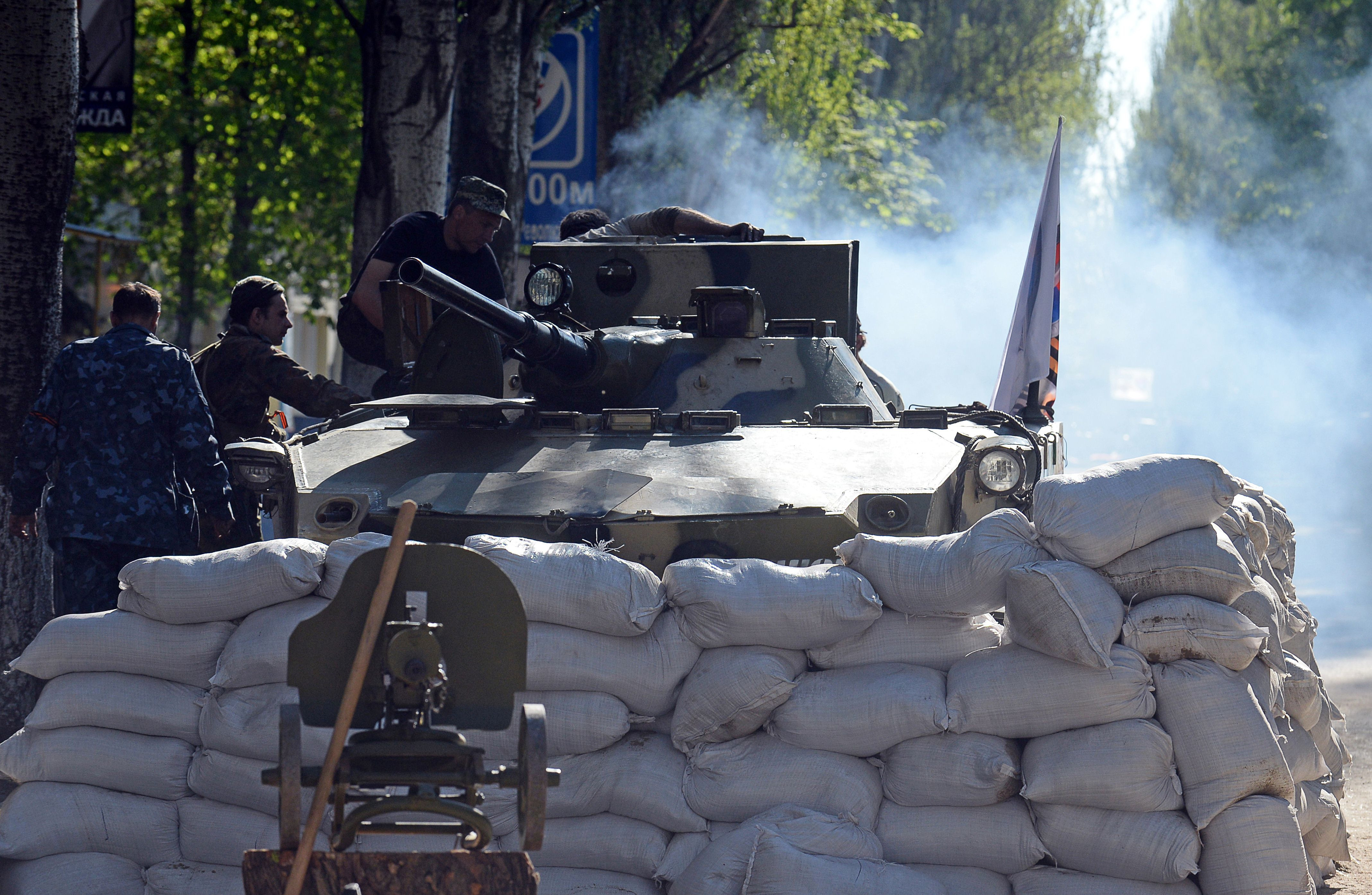 Punct de control in Slaviansk