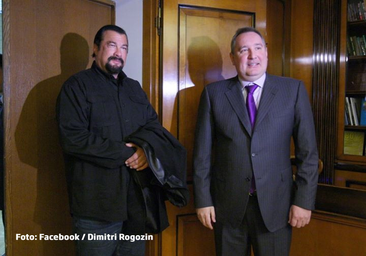 Dimitri Rogozin cu Steven Seagal