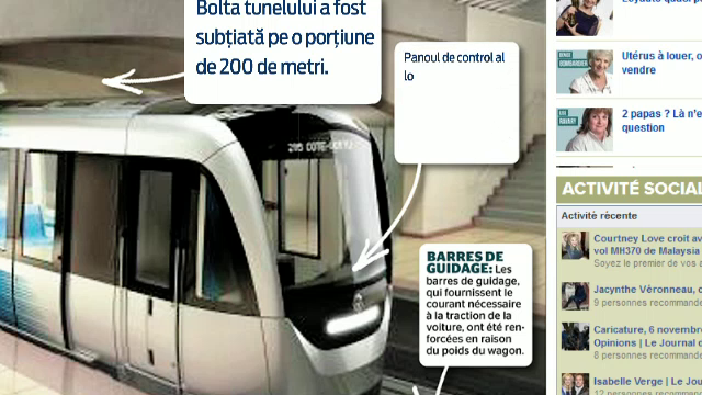 Ratare la nivel inalt. Noile vagoane ale metroului din Montreal NU incap in tunel