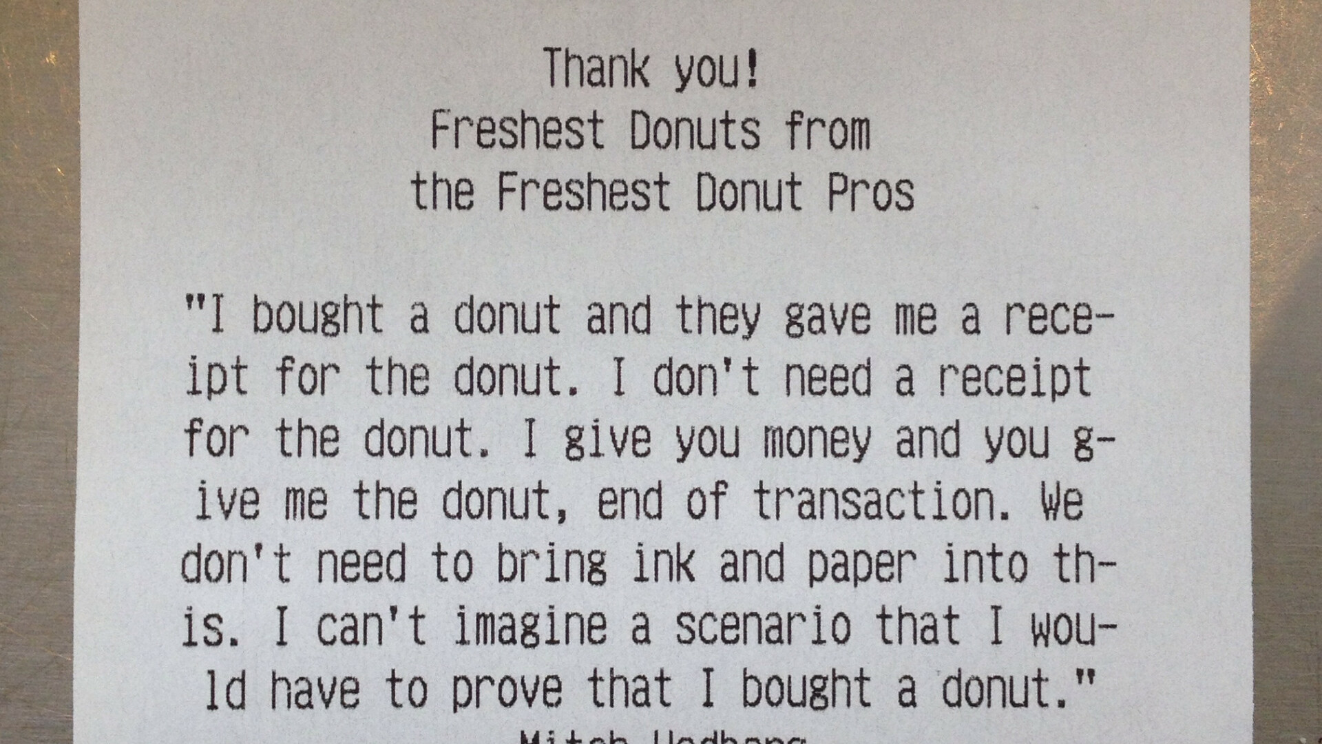 Mesajul lasat de angajatul patiseriei pe nota de plata. Ce surpriza a avut clientul dupa ce a cumparat gogosi