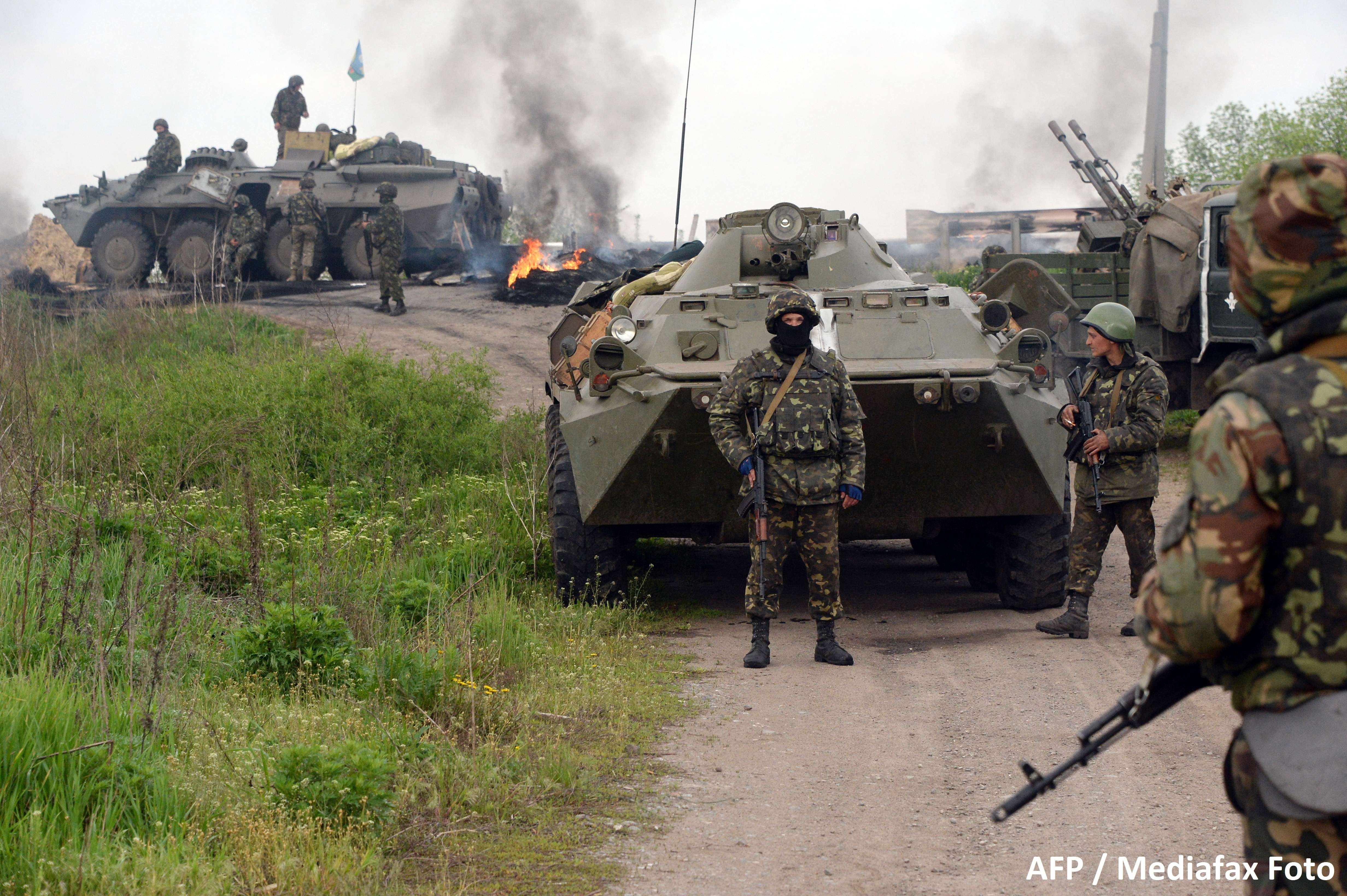Punct de control in Slaviansk