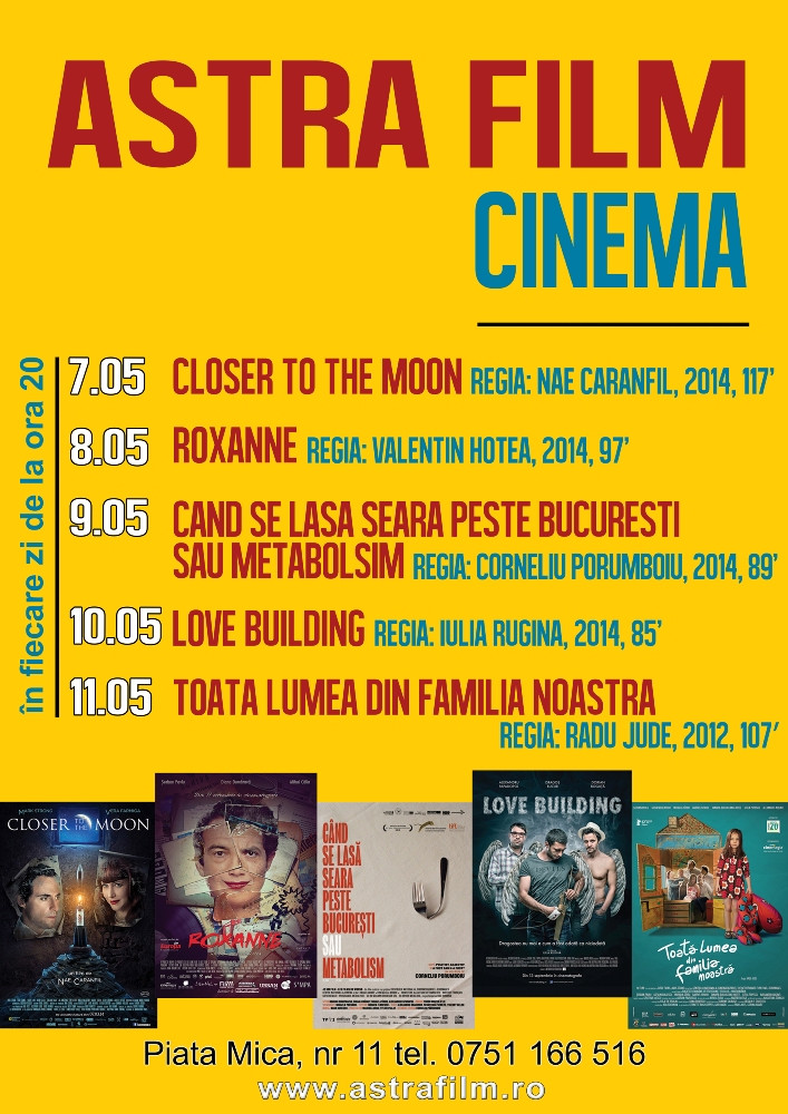Filme romanesti in premiera la Astra Film Cinema din Sibiu