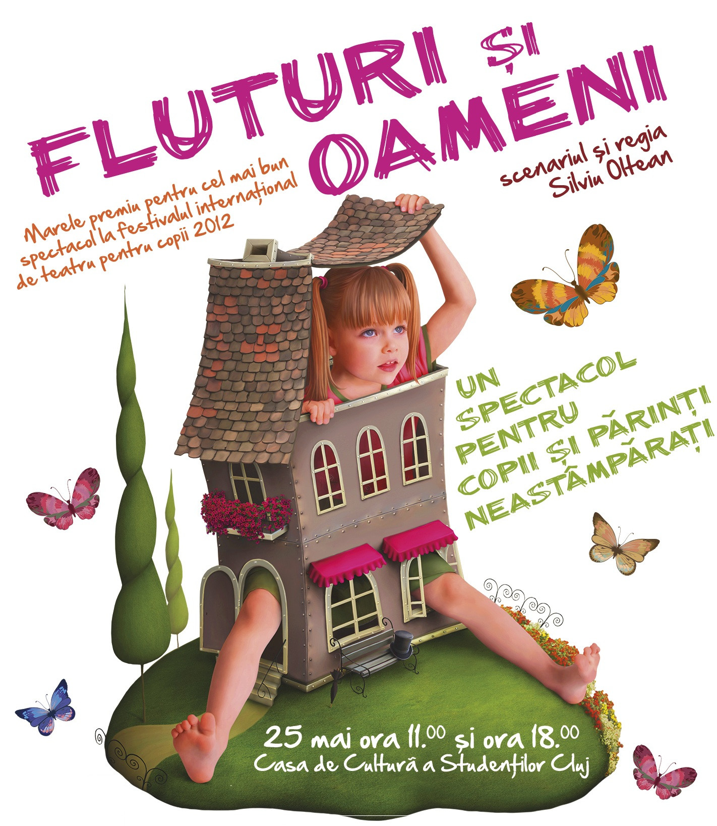 Piesa "Fluturi si Oameni" se joaca in premiera la Casa de Cultura a Studentilor din Cluj-Napoca