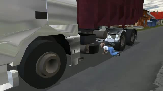 O clipa de neatentie a dus la moartea unei fetite din Buzau. S-a ascuns sub rotile unei basculante fara s-o vada soferul