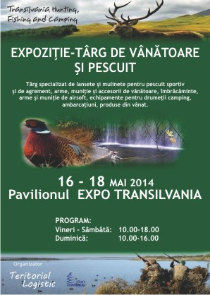 Cel mai important targ regional de Vanatoare si Pescuit se desfasoara in weekend la Cluj-Napoca
