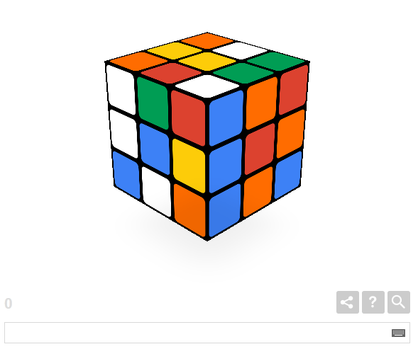 CUBUL RUBIK, sarbatorit de GOOGLE cu un DOODLE. CUBUL a fost inventat in 1974 de profesorul ungur ERNO RUBIK