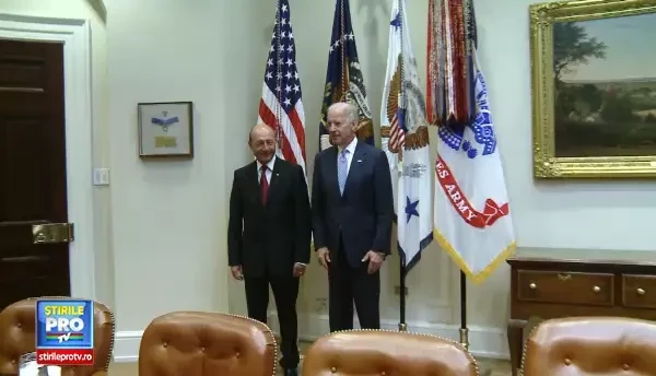 Imagini de la vizita lui Basescu in SUA