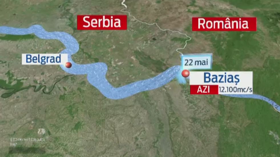 Cum se pregatesc autoritatile pentru viitura de pe Dunare, care a facut ravagii in Serbia si Croatia. Joi ajunge in Romania