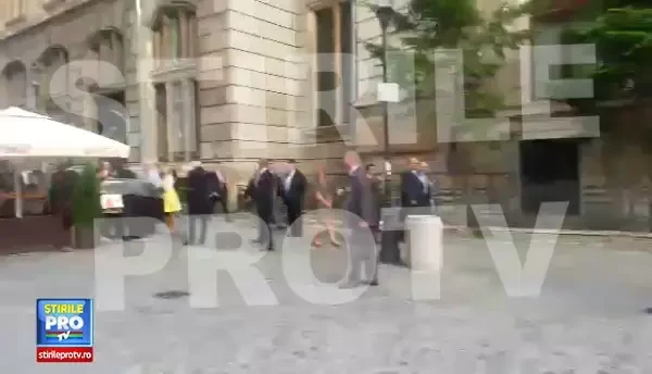 Joe Biden a vizitat centrul Bucurestiului