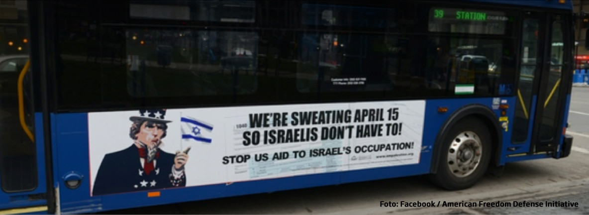 campanie anti-israeliana pe autobuzele din Washington