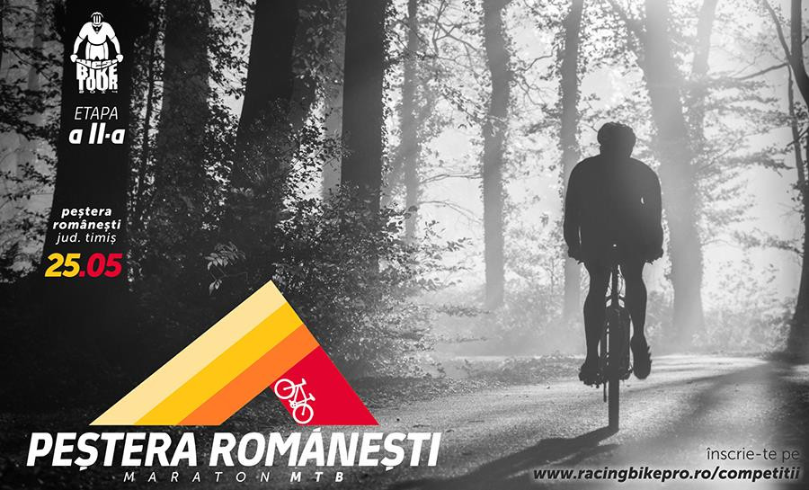 Competitie de ciclism la Pestera Romanesti. Traseul in panta, pe potecile de padure, o provocare pentru biciclisti