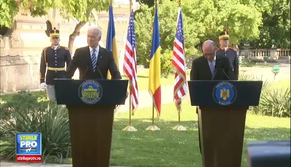 Vicepresedintele SUA, Joe Biden, la Cotroceni: Niciun aliat NATO nu sta singur, noi ne protejam unii pe altii!