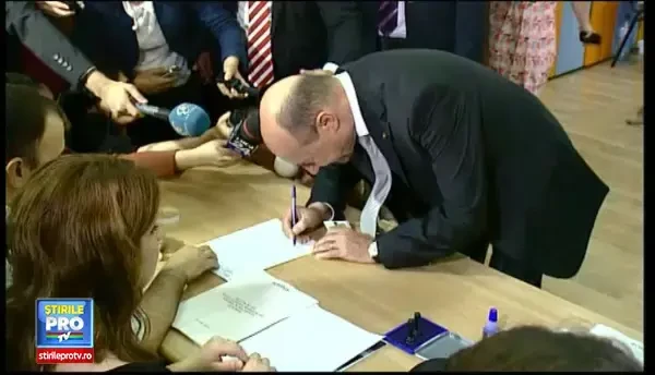 Traian Basescu a votat la Alegeri Europarlamentare 2014