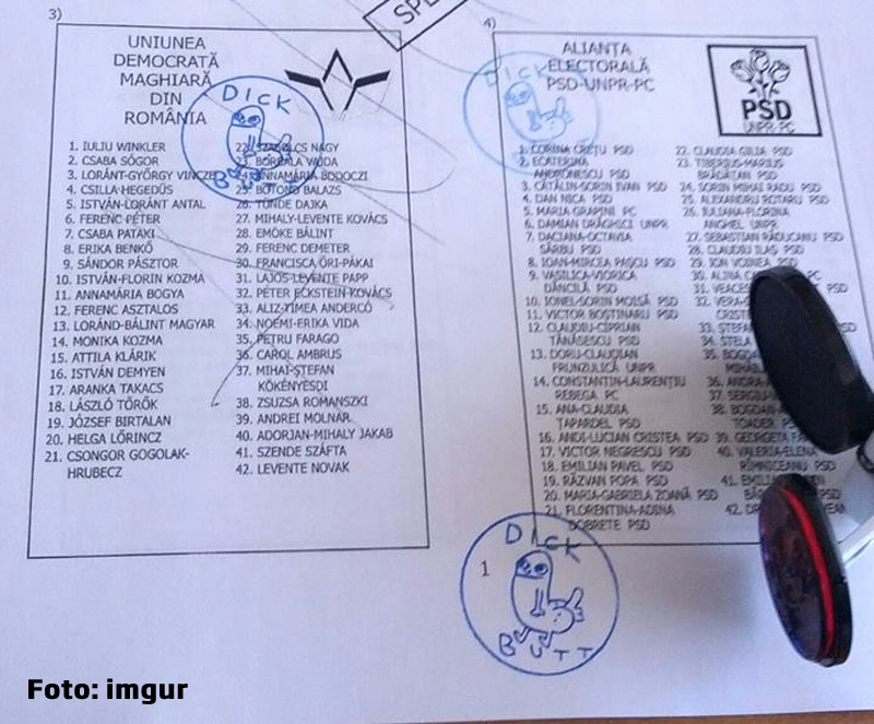 Ce metoda a gasit un roman ca sa-si anuleze votul. Un personaj celebru online, pe un buletin de vot la europarlamentare