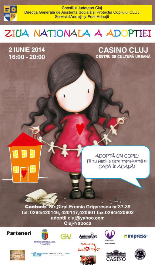 Ziua Nationala pentru Adoptie sarbatorita de Directia Copilului Cluj