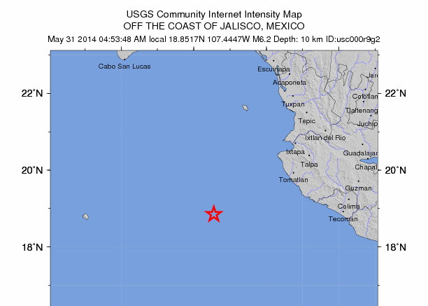 Cutremur cu magnitudinea de 6,2 in largul Mexicului. Autoritatile nu au emis nicio alerta de tsunami