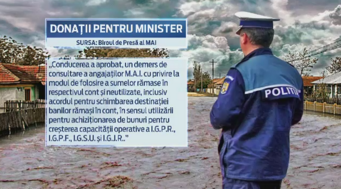 “M.A.I. aproape de tine”, varianta auto. Sefii de la Interne vor sa cumpere masini din donatiile pentru sinistrati