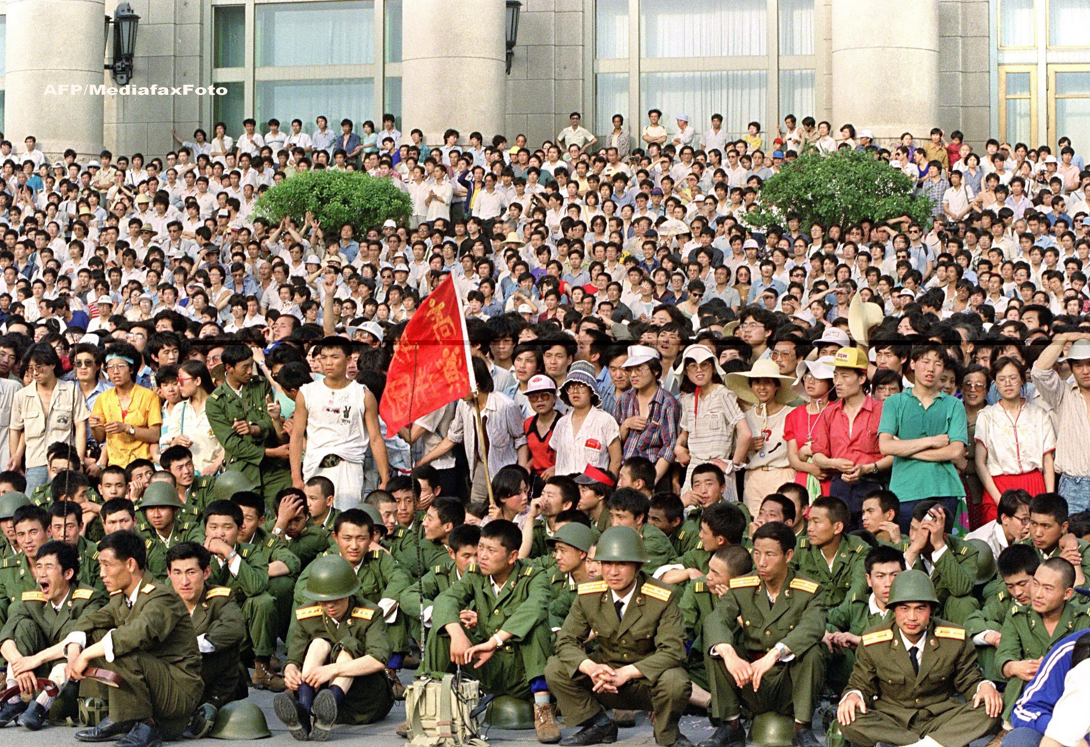 Piata Tiananmen in 1989