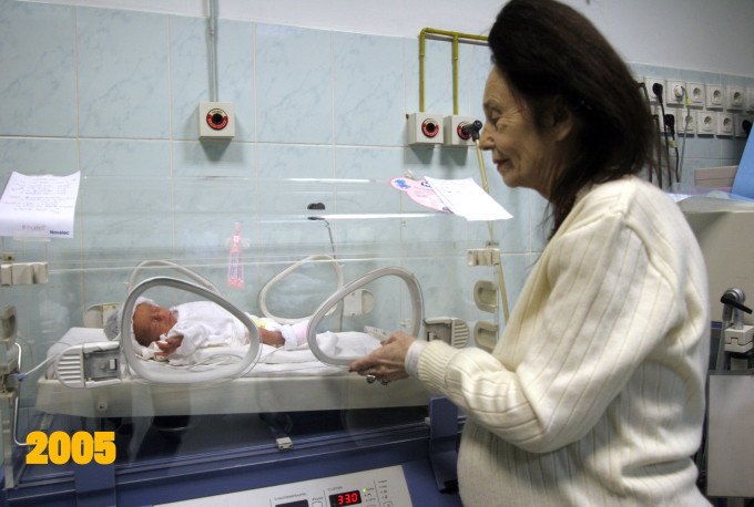 Cum arata la noua ani fiica Adrianei Iliescu, cea mai batrana mama din lume. FOTO
