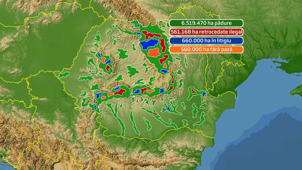 grafica defrisari harta