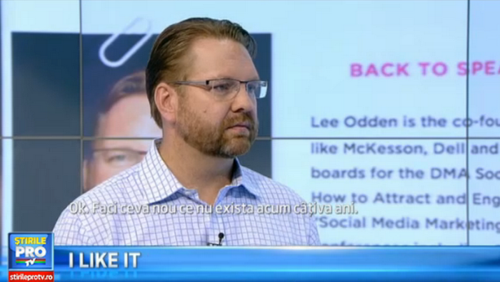 iLikeIT. Interviu cu Lee Oden, specialist in marketing digital - sfaturi pentru activitatea online a companiilor
