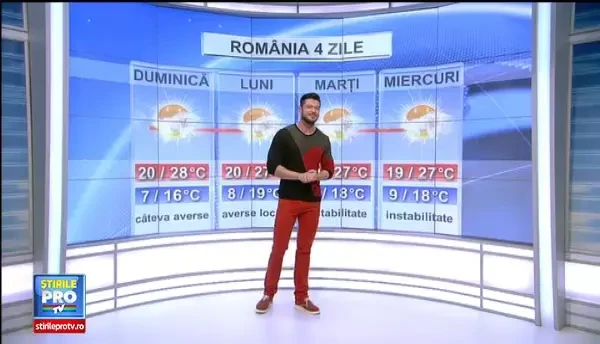 Vremea va fi instabila, cu cer innorat si ploi. Prognoza meteo pentru urmatoarele trei zile