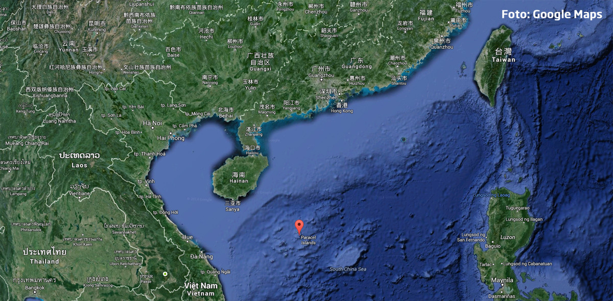 harta Marea Chinei de Sud insula Yangxing