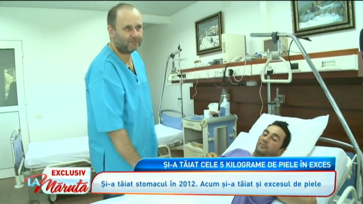 Marius Stoica, barbatul care a slabit spactaculos, a scapat si de excesul de 5 kilograme de piele de pe abdomen