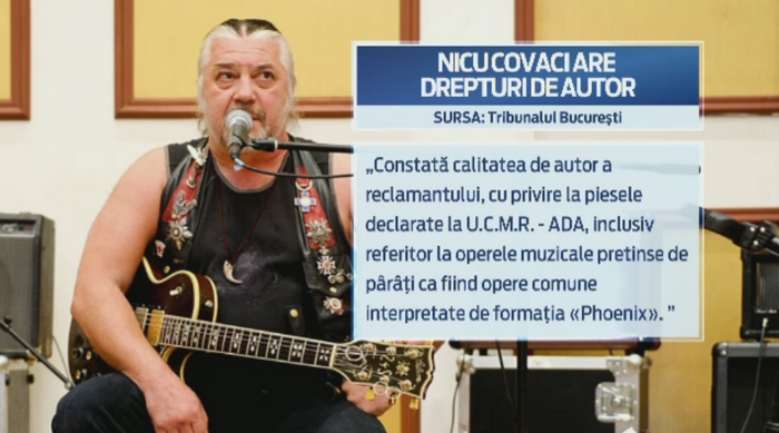 Procesul dintre fostii membri ai trupei Phoenix, transat de Tribunalul Bucuresti. Nicu Covaci castiga, dar nu vede nicun ban
