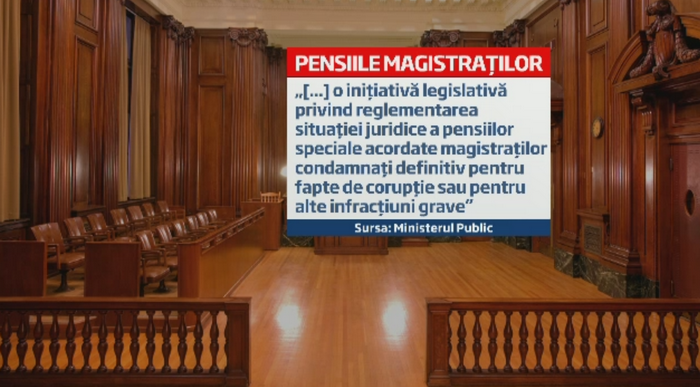 Senatorii le-au luat pensiile speciale magistratilor cu condamnari definitive in cazuri de coruptie