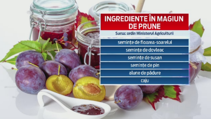 Ministerul Agriculturii a publicat "Legea magiunului". Pe piata sunt multe borcane ce contin doar cateva grame de fructe