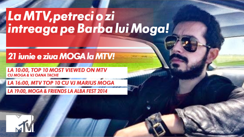 La MTV, petreci pe barba lui MOGA in weekend! O zi intreaga alaturi de artistul momentului: Marius Moga!