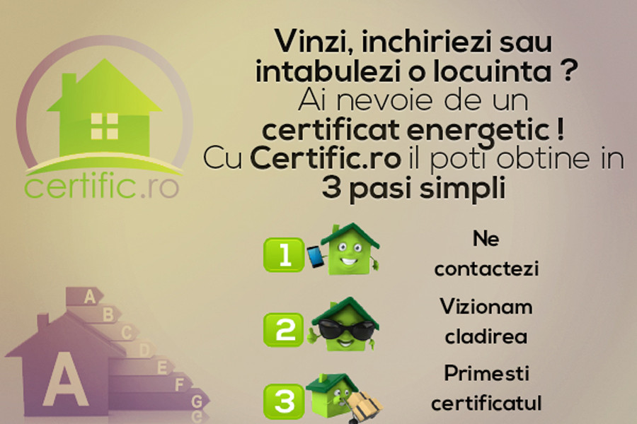 Certificatul energetic, obligatoriu daca vinzi sau inchiriezi o locuinta. Cum il poti obtine in 48h cu Certific.ro (P)