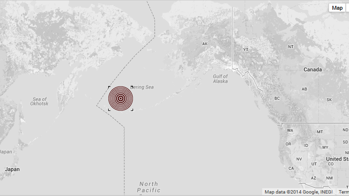 Cutremur puternic, cu magnitudine de 7,9, produs in largul peninsulei Alaska
