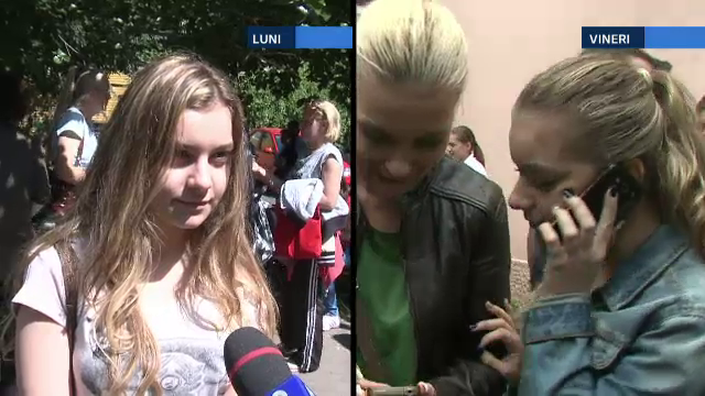 Unii, fericiti pentru mediile foarte bune, altii plang din cauza notelor slabe. Reactiile elevilor la afisarea rezultatelor