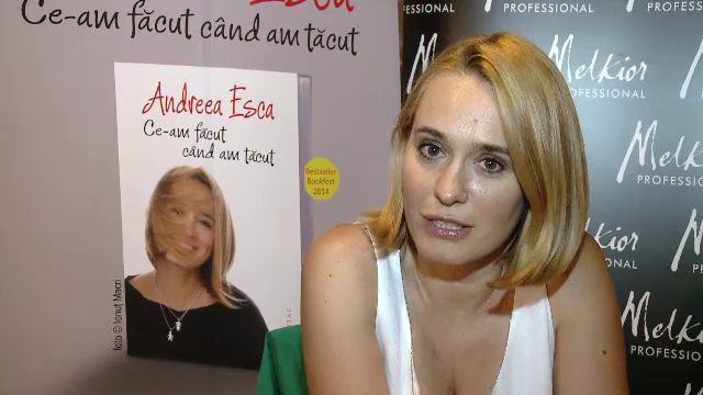 Andreea Esca si-a lansat la Timisoara cartea "Ce-am facut cand am tacut"