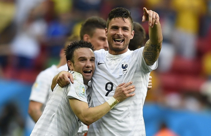 Campionatul Mondial de Fotbal 2014. Franta a invins Nigeria cu scorul de 2-0 si s-a calificat in sferturile de finala