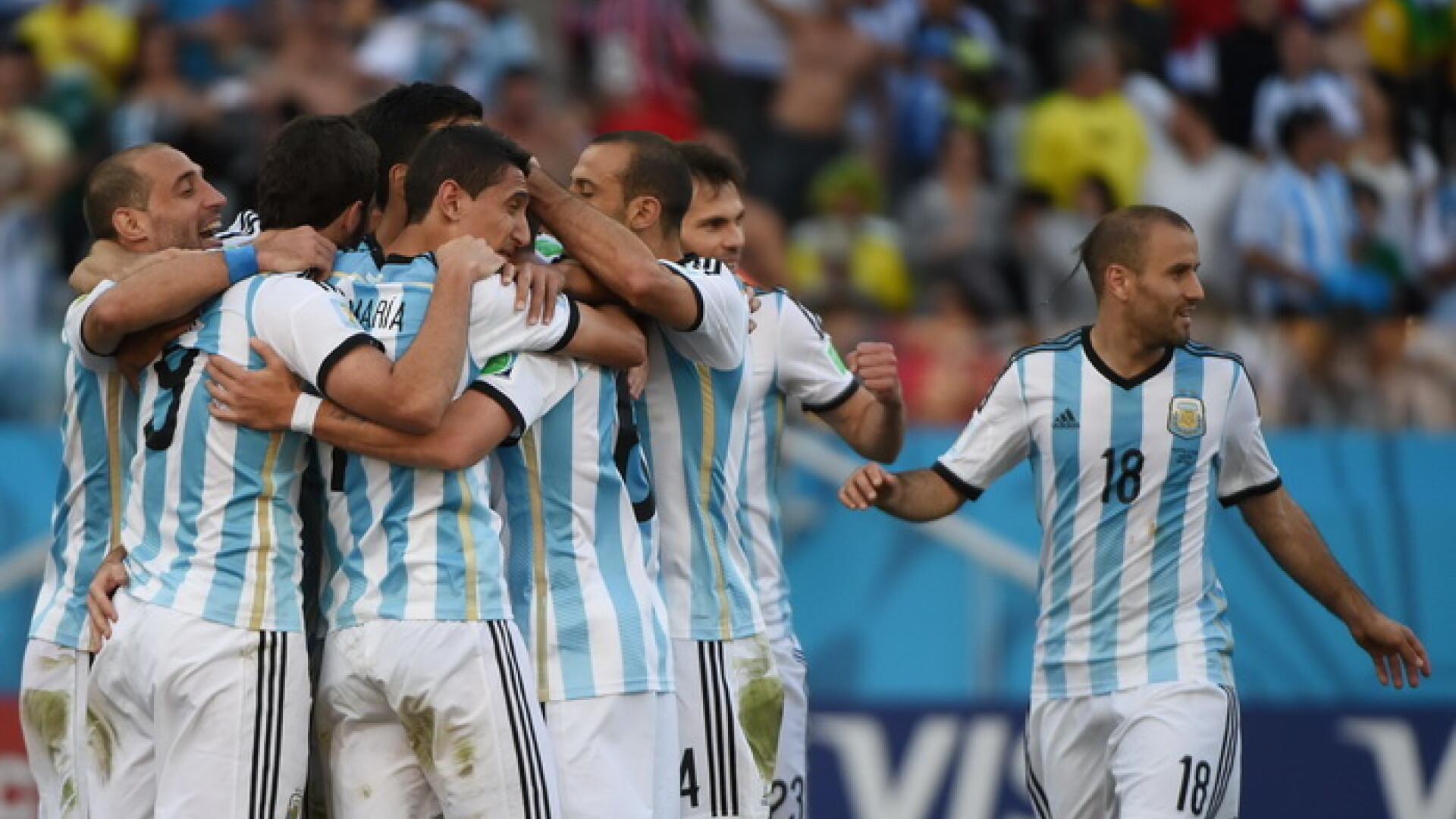 Campionatul Mondial de Fotbal 2014. Argentina s-a calificat in sferturile de finala dupa ce a invins Elvetia cu 1-0
