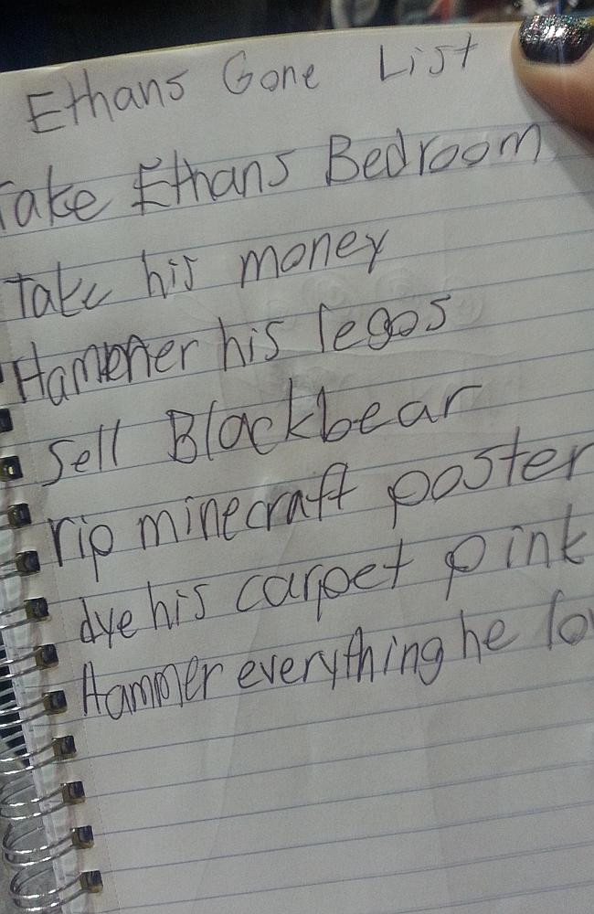 Mesajul amuzant gasit de o mama. Ce voia fetita ei sa ii faca fratiorului